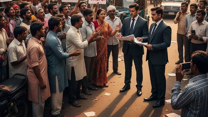 Bhopal News: Encroachers Threaten BMC’s Team At Green Belt, Claim Shops Belong To BJP Corporator
