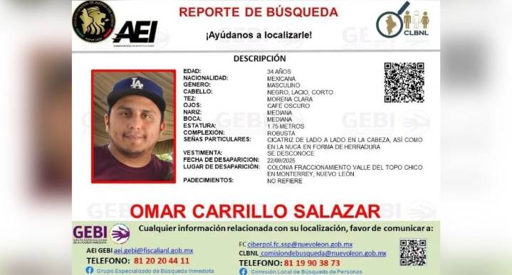Buscan a camillero del IMSS desaparecido en Monterrey