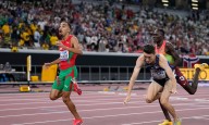 El portugués Isaac Nader da el palo en los 1,500 metros del Mundial de Atletismo
