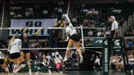 Photos: Michigan State defeats Michigan in volleyball in three straight set at Breslin