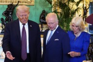 King Charles III greets Trump in Windsor at start of president's second state visit to the UK