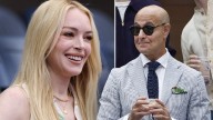 Beaming Lindsay Lohan and suave Stanley Tucci lead celebrities at US Open Men’s Final