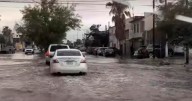 Posible fuga de gas y zonas inundadas, incidentes por lluvias