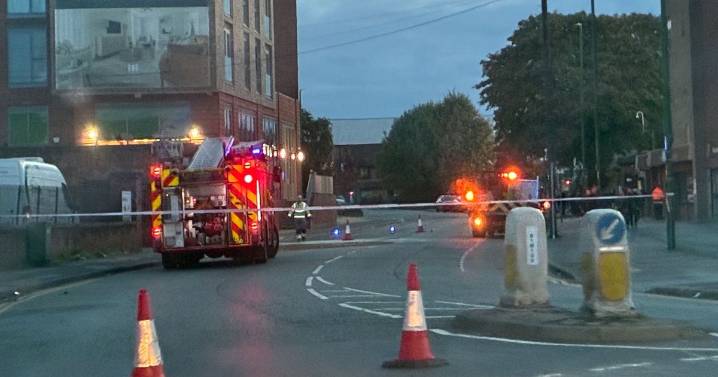 Road closed outside Notts County's Meadow Lane stadium as wall damaged in crash