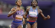 Despite a stumble, Sha'Carri makes the 100-meter final at world championships