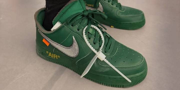 Virgil Abloh Archive Nike Air Force 1 Low Green Release