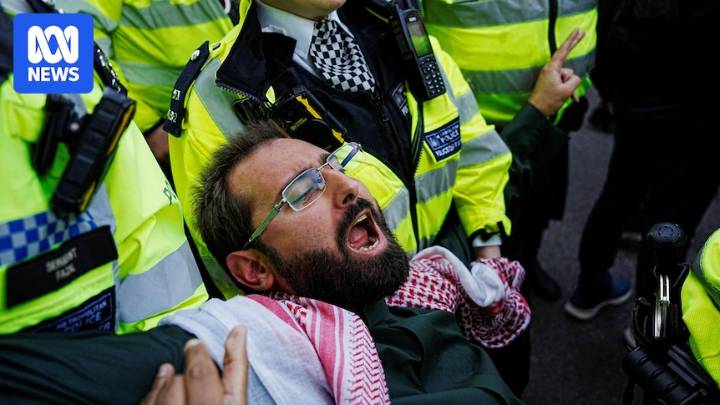 UK police arrest more than 400 at London protest for banned Palestine Action group