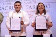 Veracruz y Tabasco signan un convenio de colaboración para mayor seguridad