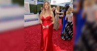Sydney Sweeney Stuns In Gorgeous Strapless Red Gown: Photo
