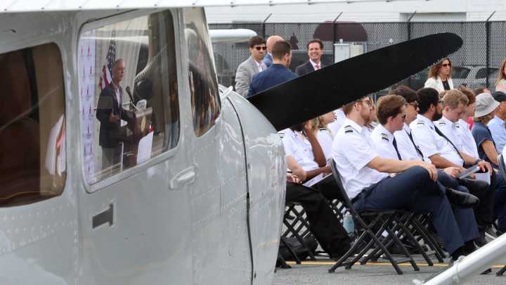 Bridgewater State’s flight program gets something for a rainy day