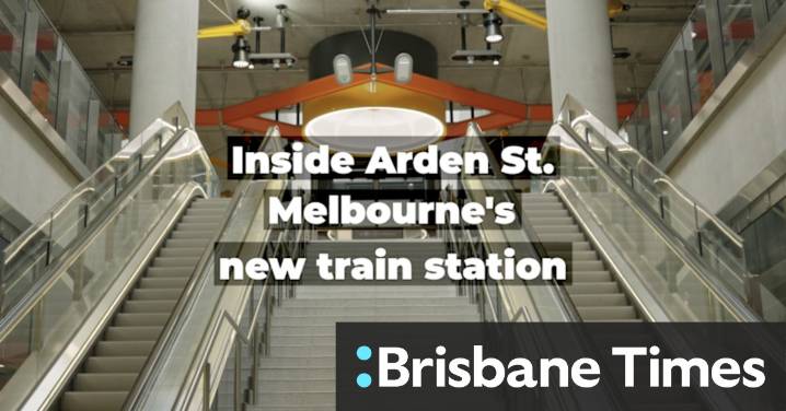 Inside Arden St, Melbourne's newest train station
