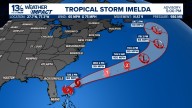 Potential Tropical Cyclone Nine near Cuba may become Tropical Storm Imelda