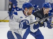 Training camp takeaways on a busy day at the office for Craig Berube