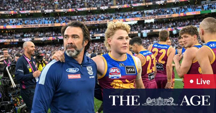 AFL grand final Brisbane vs Geelong LIVE: Lions defeat Cats after goal rush from Cameron, McCluggage; Norm Smith Medal was Will Ashcroft