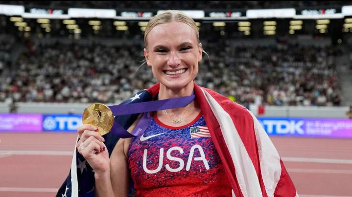 Olmsted Falls' Katie Moon captures pole vault three-peat at World Championships