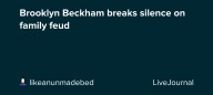 Brooklyn Beckham breaks silence on family feud: ohnotheydidnt