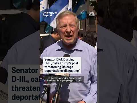 Sen. Durbin calls Trump post about Chicago 'disgusting'