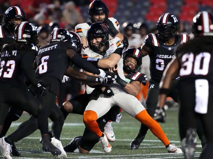 B.C. Lions 33, Redblacks 34: Ottawa scores late TD for comeback win