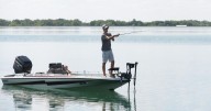 Out on the boat at Hurshtown Reservoir