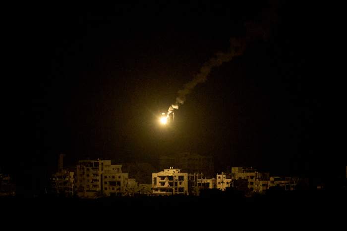 The Latest: Palestinians report heavy strikes as Israeli defense minister says 'Gaza is burning'