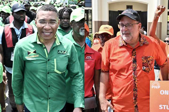 El partido gobernante de Jamaica y el opositor confían en ganar las elecciones generales