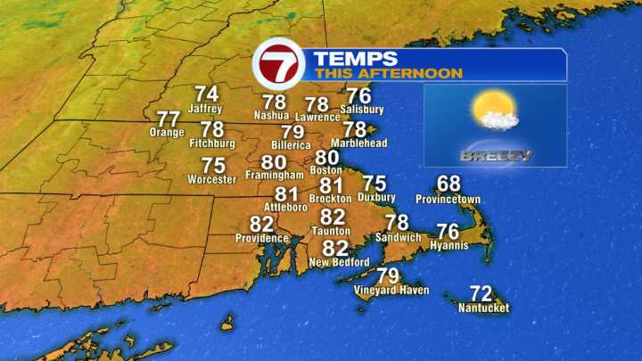 Near 80 today, cooler weekend