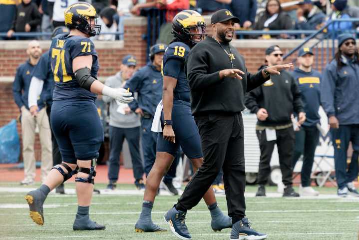 Michigan players describe ‘weird’ practice week without Sherrone Moore