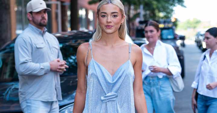 Livvy Dunne Takes Her Sparkly Minidress Out for a Spin in NYFW Photos