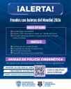 Alerta SSPE sobre supuestos fraudes relacionados a la venta de entradas del Mundial de futbol 2026