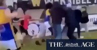 Local footy match erupts into brawl