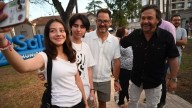 Sáenz y Durand estuvieron presentes en la inauguración del Paseo Ex Palúdica