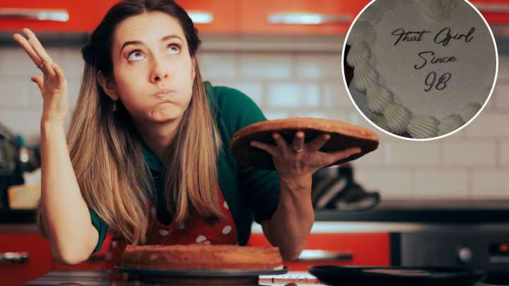 'I was literally in tears' says woman as bestie's birthday cake arrives with a major error, after baker misread message