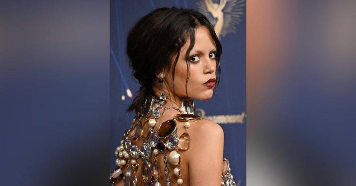 Jenna Ortega Leaves Little to the Imagination in Unique, Barely-There Jeweled Top at 2025 Emmys: Photo