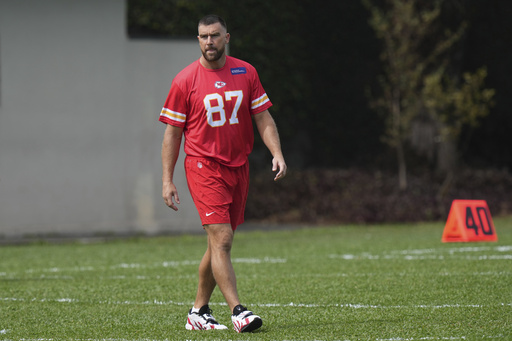 Travis Kelce on what's changed since his engagement to Taylor Swift: 'I got one more ring'