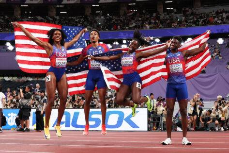 America Stands Strong as 4×4 Mixed Relay Team Defends Title With Record Time at World Championships At the 2025 Tokyo World Championships, Team USA showcased their high-class performance to secure the