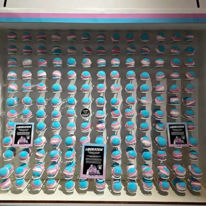 Lush creates 'luxurious' trans flag bath bomb for trans charities