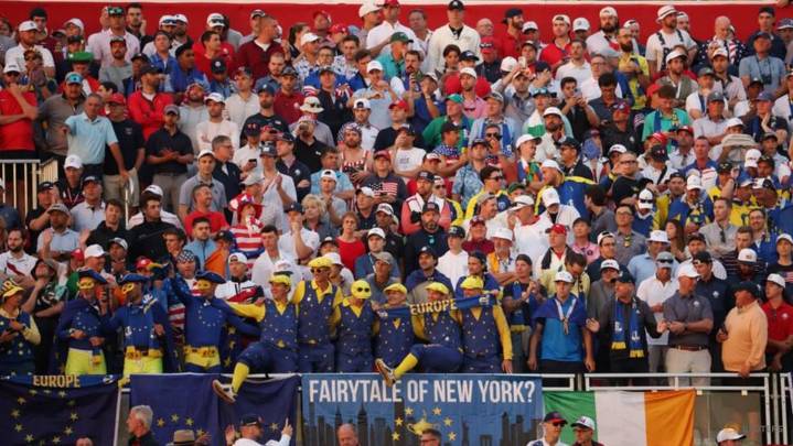 Extra security, snarling traffic at Ryder Cup as fans await Trump