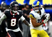 Rams WR Puka Nacua displays his route