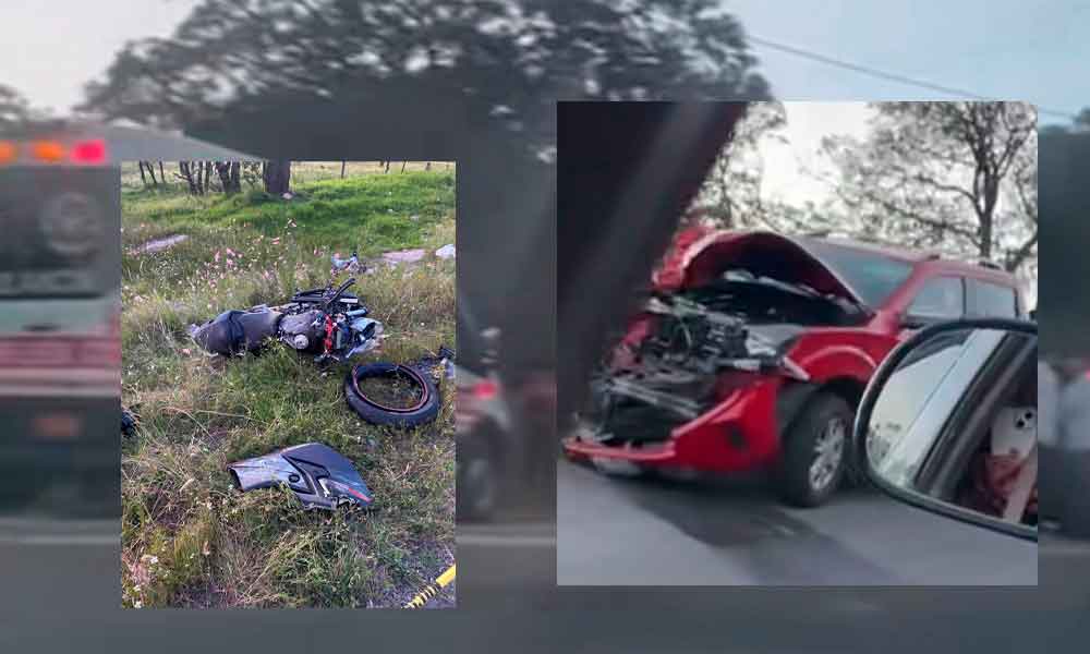 MUERE JOVEN MOTOCICLISTA EN LA SIERRA DE LOBOS; SU NOVIA SIGUE GRAVE