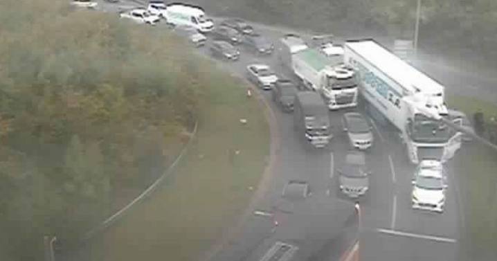 Kent M2 Live updates as lorry crash blocks roundabout near Medway