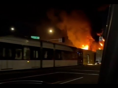 Police investigating fiery crash between tractor-trailer and Valley Metro light rail train