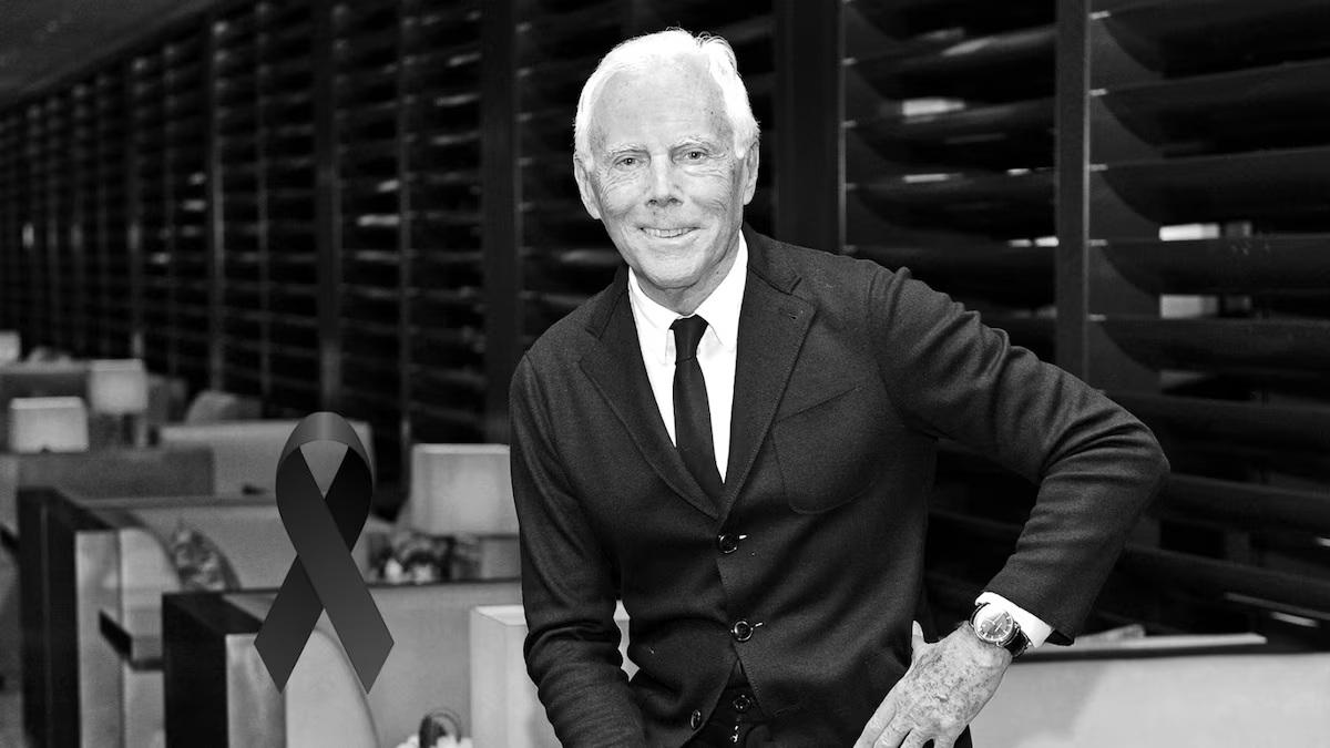 Armani, el «rey» de la moda italiana perdió la vida este jueves a los 91 años de edad