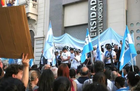 Universitarios correntinos paran en rechazo al veto presidencial