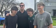 Maxi López llegó a la Argentina para participar en Masterchef: las fotos del reencuentro con sus hijos
