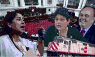 Legisladoras se enfrentan por defender a López Aliaga por un tren sin rumbo [VIDEO]