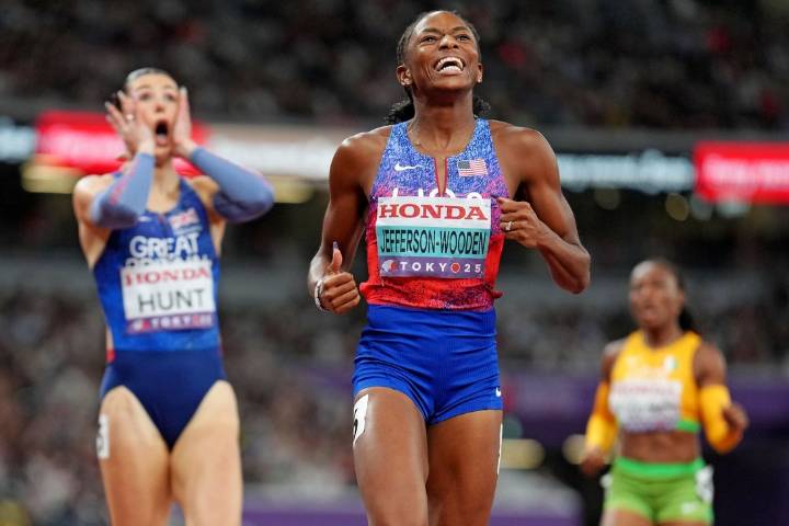 Deadspin | Melissa Jefferson-Wooden wins historic double at worlds