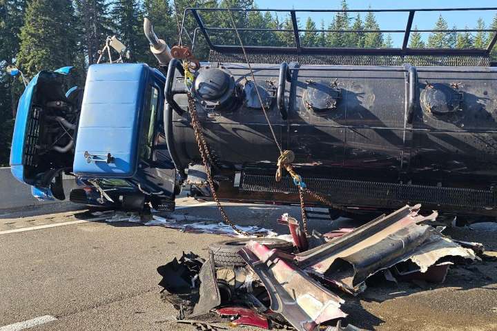 No Injuries in I-90 Truck Crash That Halted Traffic
