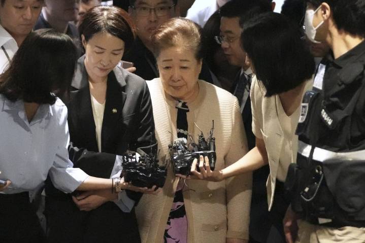 South Korea’s Unification Church leader appears in probe into alleged bribery of ex