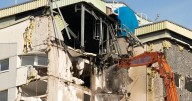 Demolition crews bring down Ayr's last Riverside tower block