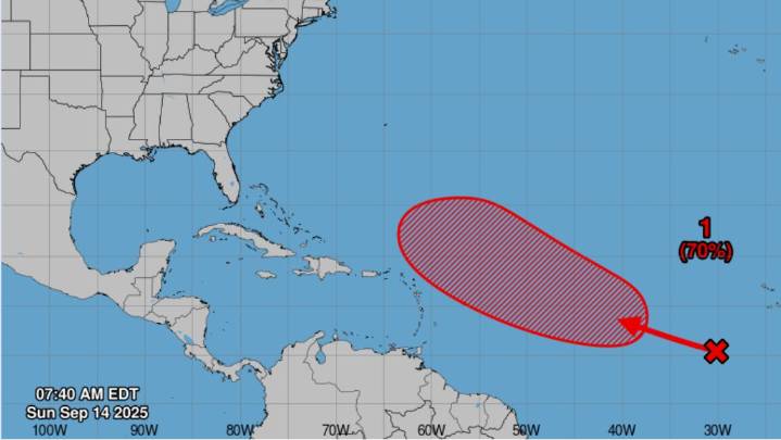 Gabrielle? Tropical disturbance in Atlantic has high chance of formation